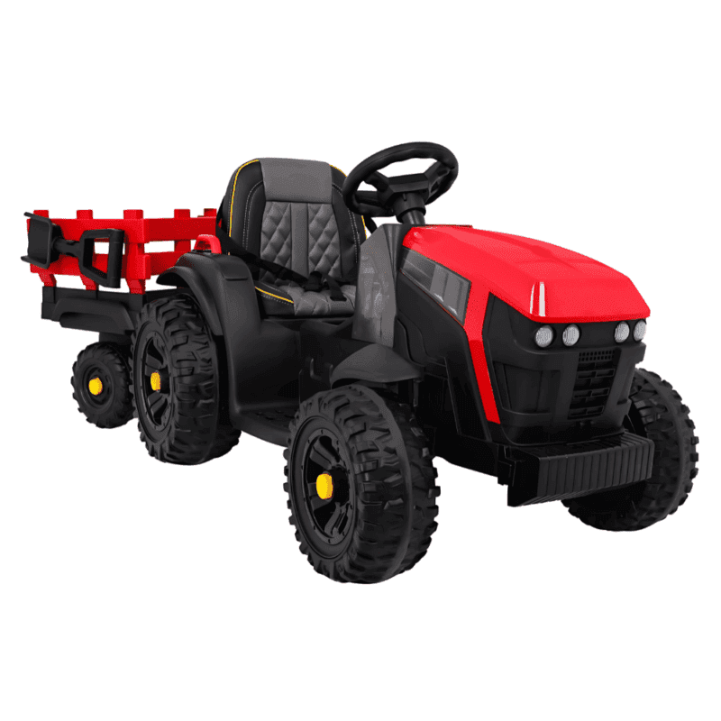 traktor titanium z przyczepa czerwony