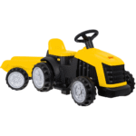 Traktor z Przyczepą Żółty