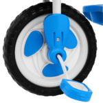 3-kołowy Rowerek dla dzieci Słonik Niebieski + Dźwięki + Daszek + Barierka + Podnóżek + Rączka + Schowek - obrazek 7