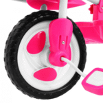 3-kołowy Rowerek dla dzieci Słonik Różowy + Dźwięki + Daszek + Barierka + Podnóżek + Rączka + Schowek - obrazek 7