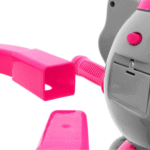 3-kołowy Rowerek dla dzieci Słonik Różowy + Dźwięki + Daszek + Barierka + Podnóżek + Rączka + Schowek - obrazek 8