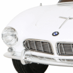 Autko BMW 507 Retro elektryczne dla dzieci Biały + Audio LED + Pilot + Ekoskóra + EVA + Wolny Start - obrazek 10