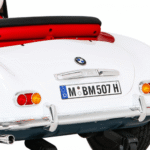 Autko BMW 507 Retro elektryczne dla dzieci Biały + Audio LED + Pilot + Ekoskóra + EVA + Wolny Start - obrazek 11