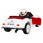 Autko BMW 507 Retro elektryczne dla dzieci Biały + Audio LED + Pilot + Ekoskóra + EVA + Wolny Start - obrazek 4