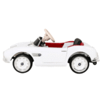 Autko BMW 507 Retro elektryczne dla dzieci Biały + Audio LED + Pilot + Ekoskóra + EVA + Wolny Start - obrazek 8