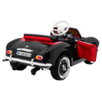 Autko BMW 507 Retro elektryczne dla dzieci Czarny + Audio LED + Pilot + Ekoskóra + EVA + Wolny Start - obrazek 4