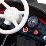 Autko BMW 507 Retro elektryczne dla dzieci Czarny + Audio LED + Pilot + Ekoskóra + EVA + Wolny Start - obrazek 9