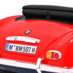 Autko BMW 507 Retro elektryczne dla dzieci Czerwony + Audio LED + Pilot + Ekoskóra + EVA + Wolny Start - obrazek 11