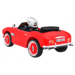 Autko BMW 507 Retro elektryczne dla dzieci Czerwony + Audio LED + Pilot + Ekoskóra + EVA + Wolny Start - obrazek 3