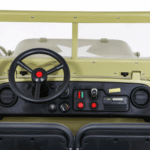 Autko Wojskowe Retro dla 3 dzieci Matcha + Napęd 4x4 + Schowki + EVA + Wolny Start + MP3 LED - obrazek 11