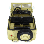 Autko Wojskowe Retro dla 3 dzieci Matcha + Napęd 4x4 + Schowki + EVA + Wolny Start + MP3 LED - obrazek 7