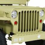 Autko Wojskowe Retro dla 3 dzieci Matcha + Napęd 4x4 + Schowki + EVA + Wolny Start + MP3 LED - obrazek 9