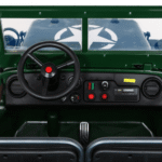 Autko Wojskowe Retro dla 3 dzieci Zielony + Napęd 4x4 + Schowki + EVA + Wolny Start + MP3 LED - obrazek 11