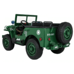 Autko Wojskowe Retro dla 3 dzieci Zielony + Napęd 4x4 + Schowki + EVA + Wolny Start + MP3 LED - obrazek 4