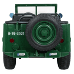 Autko Wojskowe Retro dla 3 dzieci Zielony + Napęd 4x4 + Schowki + EVA + Wolny Start + MP3 LED - obrazek 6