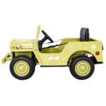 Autko Wojskowe Retro dla dzieci Beżowy + Napęd 4x4 + Pilot + 2 Bagażniki + Wolny Start + MP3 LED - obrazek 8