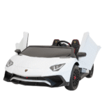 Auto Lamborghini Aventador SV na akumulator dla 2 dzieci Biały + Pilot 2,4 GHz + Pianka EVA + Audio LED - obrazek 2