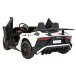 Auto Lamborghini Aventador SV na akumulator dla 2 dzieci Biały + Pilot 2,4 GHz + Pianka EVA + Audio LED - obrazek 4