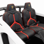 Auto Lamborghini Aventador SV na akumulator dla 2 dzieci Biały + Pilot 2,4 GHz + Pianka EVA + Audio LED - obrazek 9