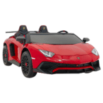 Auto Lamborghini Aventador SV na akumulator dla 2 dzieci Czerwony + Pilot 2,4 GHz + Pianka EVA + Audio LED
