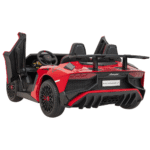 Auto Lamborghini Aventador SV na akumulator dla 2 dzieci Czerwony + Pilot 2,4 GHz + Pianka EVA + Audio LED - obrazek 4