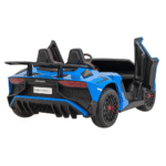Auto Lamborghini Aventador SV na akumulator dla 2 dzieci Niebieski + Pilot 2,4 GHz + Pianka EVA + Audio LED - obrazek 3