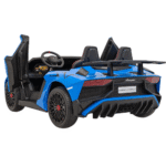 Auto Lamborghini Aventador SV na akumulator dla 2 dzieci Niebieski + Pilot 2,4 GHz + Pianka EVA + Audio LED - obrazek 4