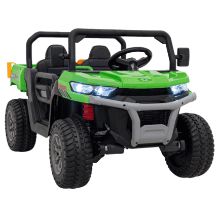 auto pick up speed 900 dla dzieci zielony naped 4x4 ruchomy kiper bagaznik pilot lopatka audio led