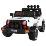 Auto Terenowe Full Time 4WD dla dzieci Biały + Napęd 4x4 + Pilot + Audio LED + Schowek - obrazek 2