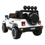 Auto Terenowe Full Time 4WD dla dzieci Biały + Napęd 4x4 + Pilot + Audio LED + Schowek - obrazek 4