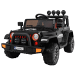 Auto Terenowe Full Time 4WD dla dzieci Czarny + Napęd 4x4 + Pilot + Audio LED + Schowek - obrazek 2