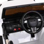 Auto na akumulator All Terrain dla dzieci Biały Terenówka typu jeep + Pilot + Światła Dźwięki - obrazek 10