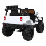 Auto na akumulator All Terrain dla dzieci Biały Terenówka typu jeep + Pilot + Światła Dźwięki - obrazek 3