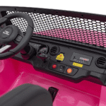 Auto terenowe OFF-ROAD 3.0 dla dzieci Różowy + Pilot + Wolny Start + Pasy + Audio LED - obrazek 11