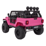 Auto terenowe OFF-ROAD 3.0 dla dzieci Różowy + Pilot + Wolny Start + Pasy + Audio LED - obrazek 4