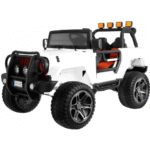 Auto terenowe typu jeep Monster 4x4 dla dzieci Biały + Pilot + Regulacja siedzenia + Wolny Start + MP3 LED + Bagażnik + Plecak - obrazek 2