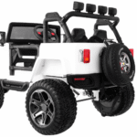 Auto terenowe typu jeep Monster 4x4 dla dzieci Biały + Pilot + Regulacja siedzenia + Wolny Start + MP3 LED + Bagażnik + Plecak - obrazek 6