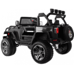 Auto terenowe typu jeep Monster 4x4 dla dzieci Czarny + Pilot + Regulacja siedzenia + Wolny Start + MP3 LED + Bagażnik + Plecak - obrazek 4
