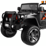Auto terenowe typu jeep Monster 4x4 dla dzieci Czarny + Pilot + Regulacja siedzenia + Wolny Start + MP3 LED + Bagażnik + Plecak - obrazek 5