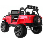 Auto terenowe typu jeep Monster 4x4 dla dzieci Czerwony + Pilot + Regulacja siedzenia + MP3 LED + Bagażnik + Plecak - obrazek 4