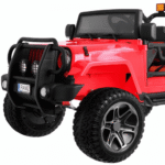 Auto terenowe typu jeep Monster 4x4 dla dzieci Czerwony + Pilot + Regulacja siedzenia + MP3 LED + Bagażnik + Plecak - obrazek 5
