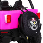 Auto terenowe typu jeep Monster 4x4 dla dzieci Różowy + Pilot + Regulacja siedzenia + Wolny Start + MP3 LED + Bagażnik + Plecak - obrazek 10