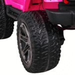 Auto terenowe typu jeep Monster 4x4 dla dzieci Różowy + Pilot + Regulacja siedzenia + Wolny Start + MP3 LED + Bagażnik + Plecak - obrazek 13
