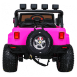 Auto terenowe typu jeep Monster 4x4 dla dzieci Różowy + Pilot + Regulacja siedzenia + Wolny Start + MP3 LED + Bagażnik + Plecak - obrazek 6