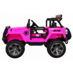 Auto terenowe typu jeep Monster 4x4 dla dzieci Różowy + Pilot + Regulacja siedzenia + Wolny Start + MP3 LED + Bagażnik + Plecak - obrazek 8