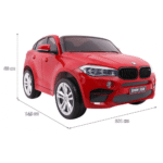 BMW X6M XXL dla 2 dzieci Lakier Czerwony + Pilot + Ekoskóra + Pasy + Wolny Start + MP3 + LED - obrazek 13