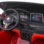 BMW X6M XXL dla 2 dzieci Lakier Czerwony + Pilot + Ekoskóra + Pasy + Wolny Start + MP3 + LED - obrazek 10