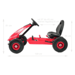 Gokart Na Pedały Czerwony G203 - obrazek 4