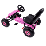 Gokart Na Pedały Różowy Hp003 - obrazek 4