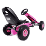 Gokart Na Pedały Różowy Hp003 - obrazek 5